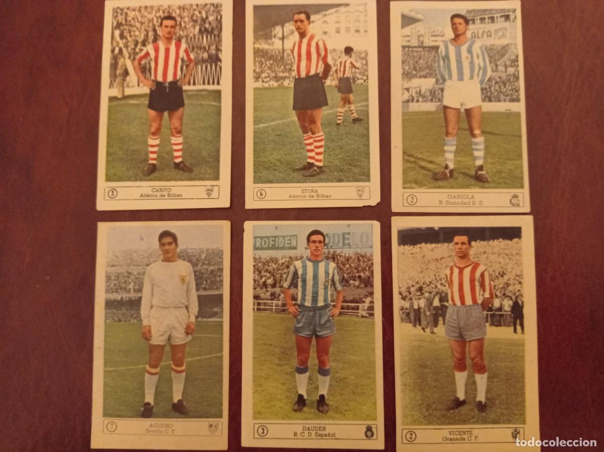 Cromos de f&uacute;tbol: Lote 6 cromos f&uacute;tbol FERCA 1959-60 59 60 Nuevos