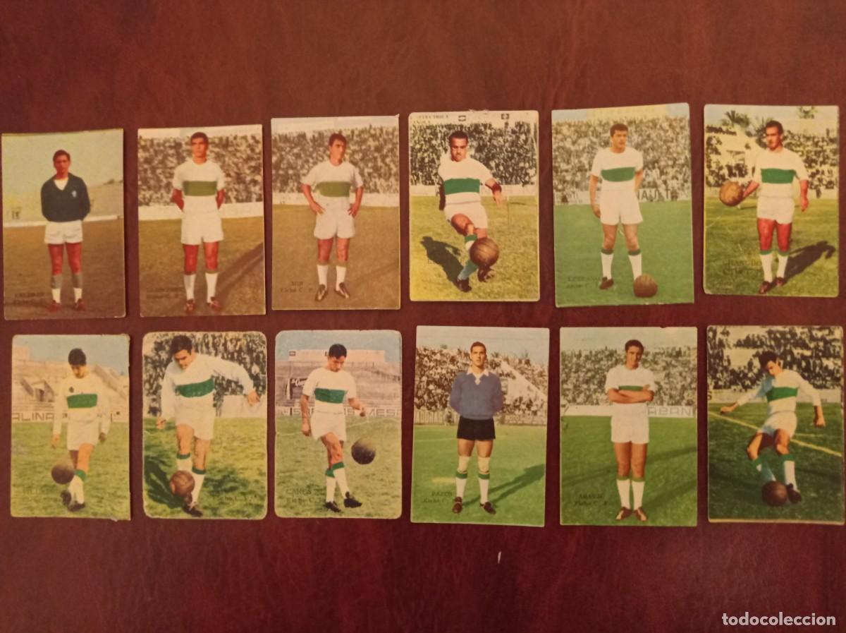 Cromos de f&uacute;tbol: Lote 12 Cromos Elche Ed. FHER 1964-65 y 1965-66