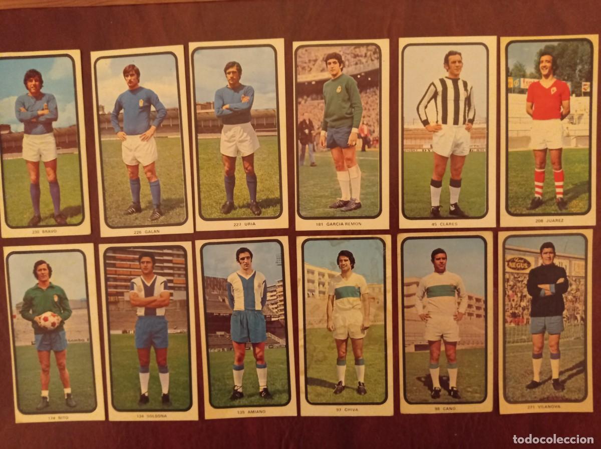 Cromos de f&uacute;tbol: Lote 12 cromos f&uacute;tbol Ed. Ruiz Romero 73-74