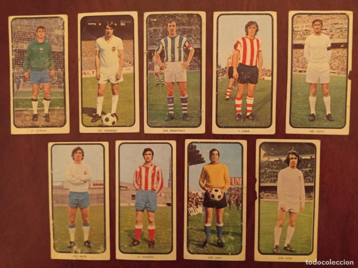 Cromos de f&uacute;tbol: 29 cromos Ruiz Romero 1973-74 Dorso en blanco