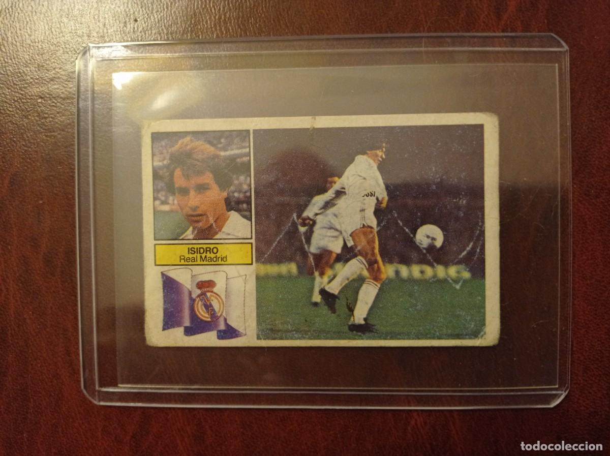Cromos de f&uacute;tbol: Isidro R. Madrid Este 1982-83 con publicidad Zanussi