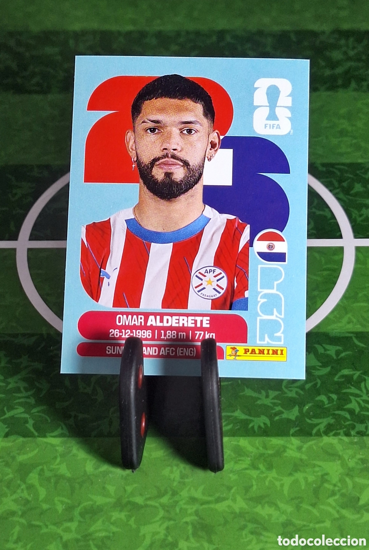 Cromos de f&uacute;tbol: OMAR ALDERETE #PAR 7 MUNDIAL 2026