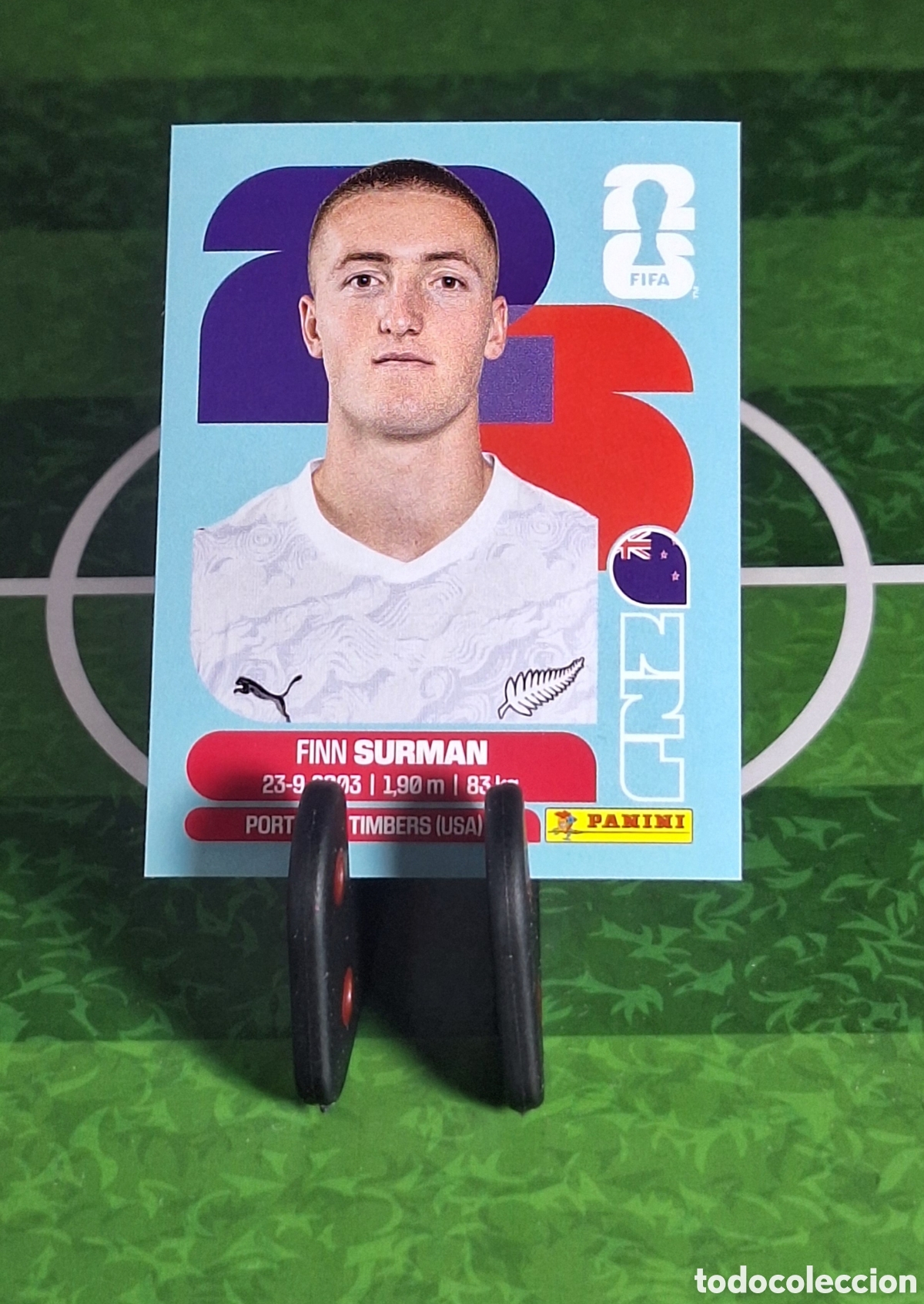 Cromos de f&uacute;tbol: FINN SURMAN #NZL 9 MUNDIAL 2026