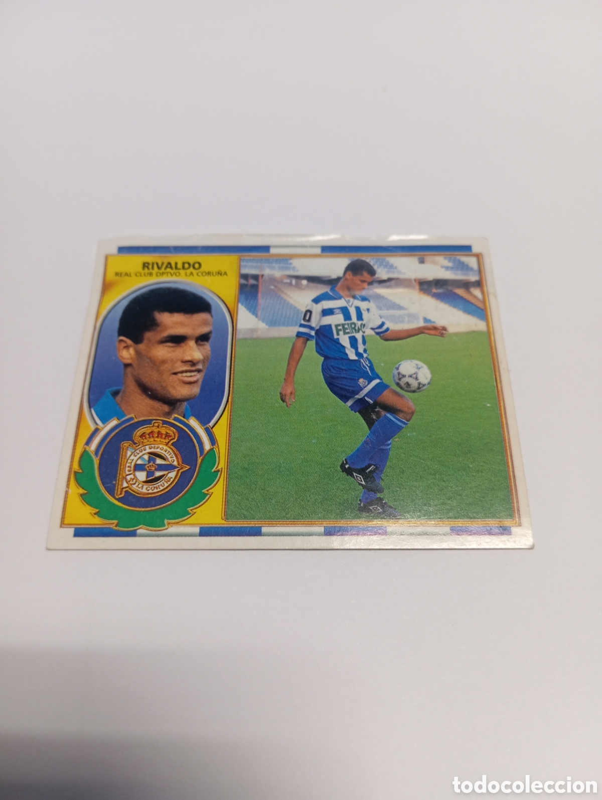 Cromos de f&uacute;tbol: RIVALDO COLOCA Deportivo Liga Este 1996 1997 PANINI 96 97