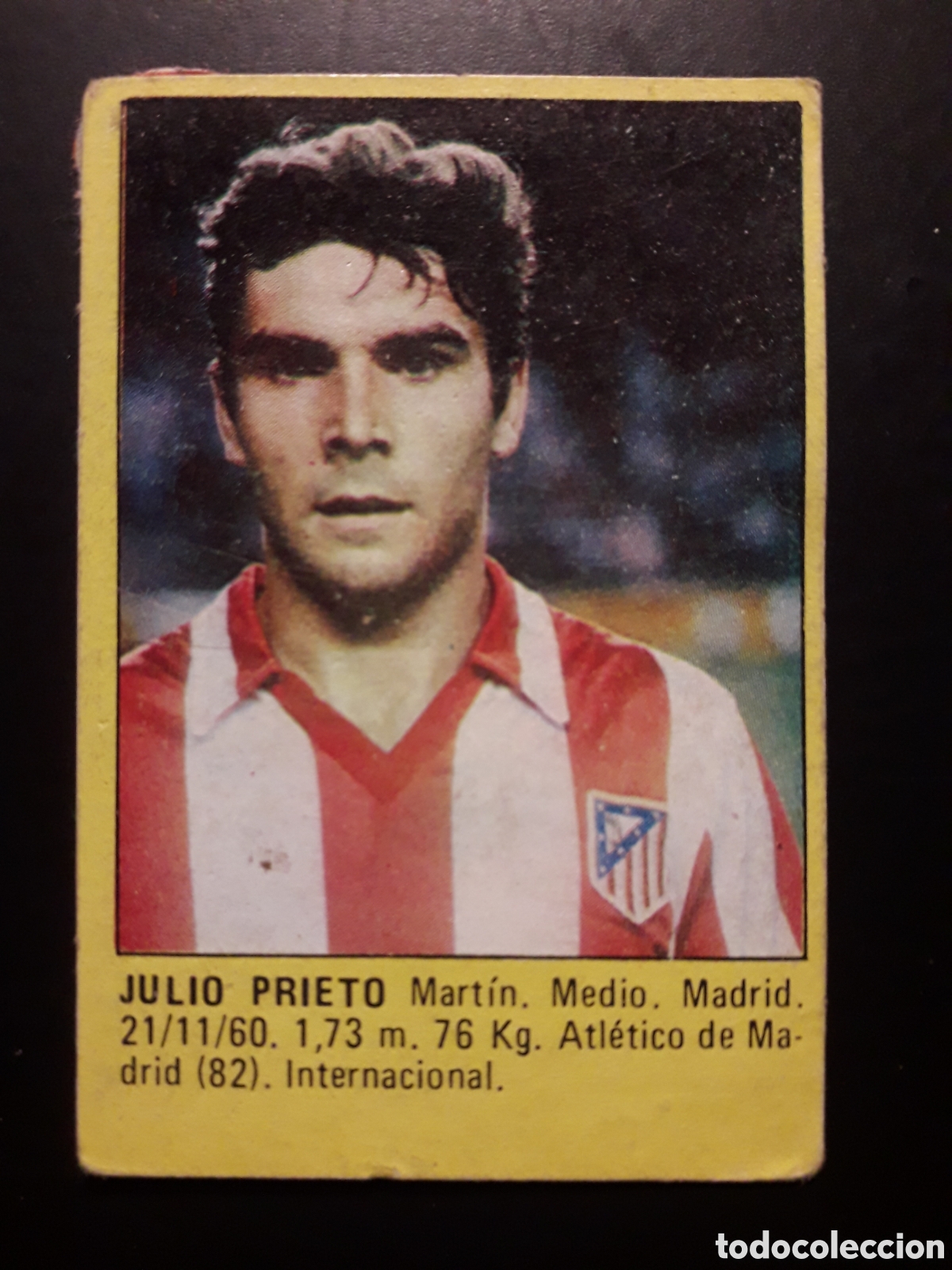 Cromos de f&uacute;tbol: JULIO PRIETO AT MADRID SUPER F&Uacute;TBOL 84 83-84 1983-1984 ROLL&Aacute;N DESPEGADO PEDIDO M&Iacute;NIMO 3&euro;