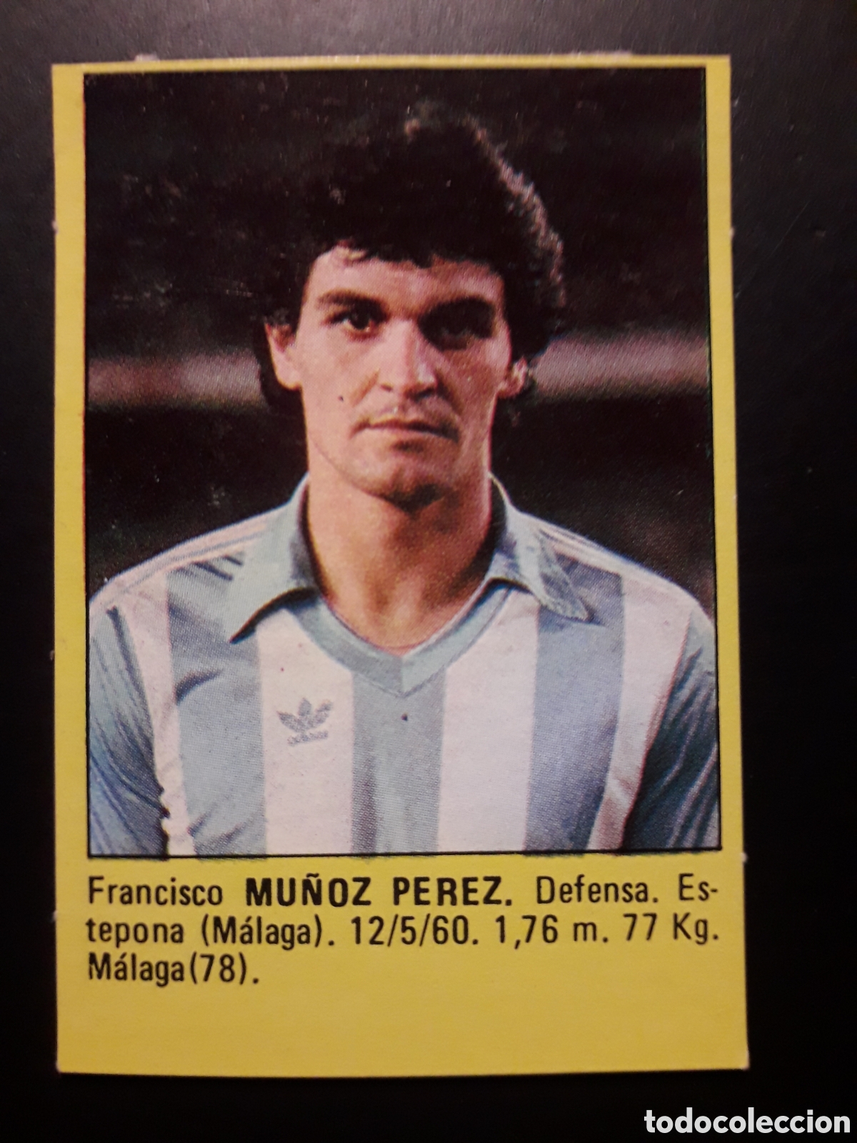 Cromos de f&uacute;tbol: MU&Ntilde;OZ P&Eacute;REZ M&Aacute;LAGA SUPER F&Uacute;TBOL 84 83-84 1983-1984 ROLL&Aacute;N DESPEGADO PEDIDO M&Iacute;NIMO 3&euro;