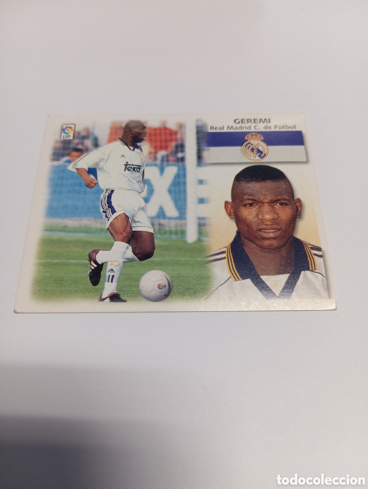 Cromos de f&uacute;tbol: GEREMI Real Madrid LIGA ESTE 1999 2000 PANINI 99 00 NUEVO SIN PEGAR