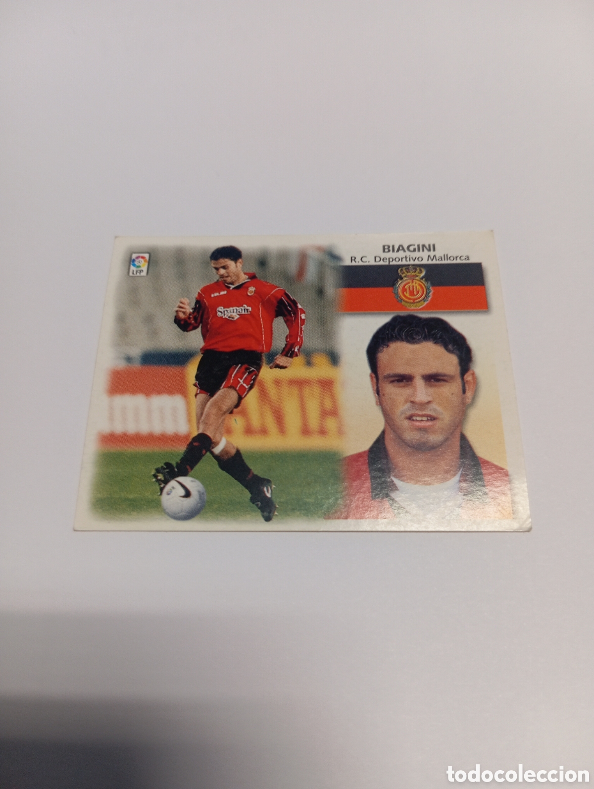 Cromos de f&uacute;tbol: BIAGINI Mallorca LIGA ESTE 1999 2000 PANINI 99 00 NUEVO SIN PEGAR