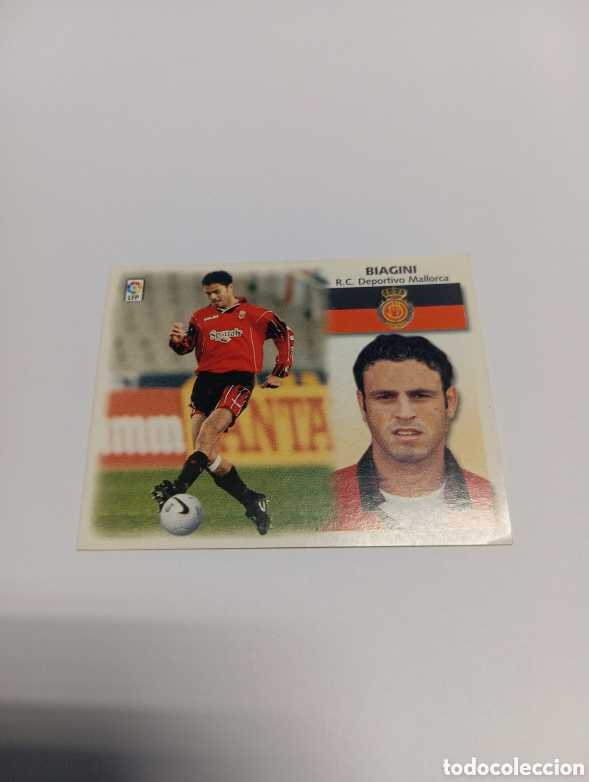 Cromos de f&uacute;tbol: BIAGINI Mallorca LIGA ESTE 1999 2000 PANINI 99 00 NUEVO SIN PEGAR