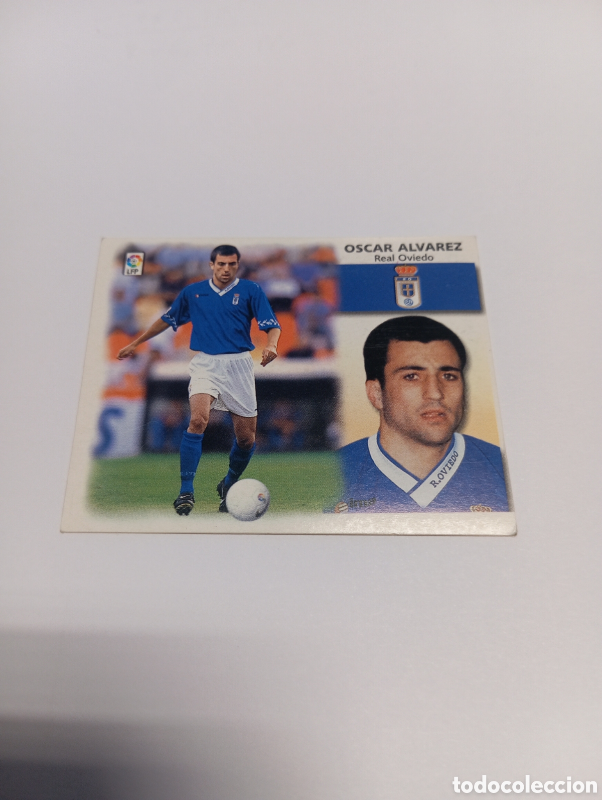 Cromos de f&uacute;tbol: &Oacute;SCAR &Aacute;LVAREZ COLOCA Oviedo LIGA ESTE 1999 2000 PANINI 99 00 NUEVO SIN PEGAR
