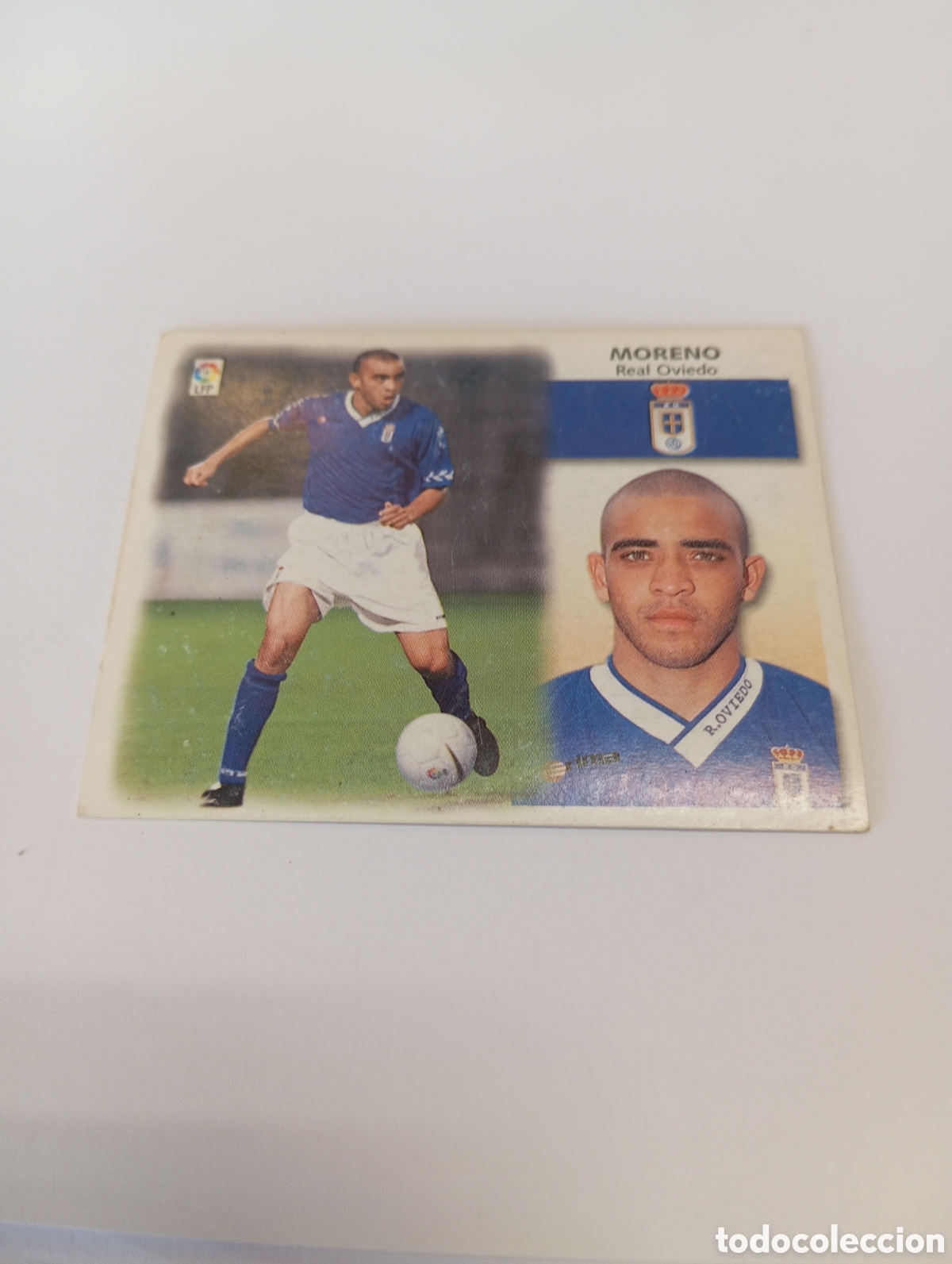 Cromos de f&uacute;tbol: MORENO BAJA Oviedo LIGA ESTE 1999 2000 PANINI 99 00 NUEVO SIN PEGAR