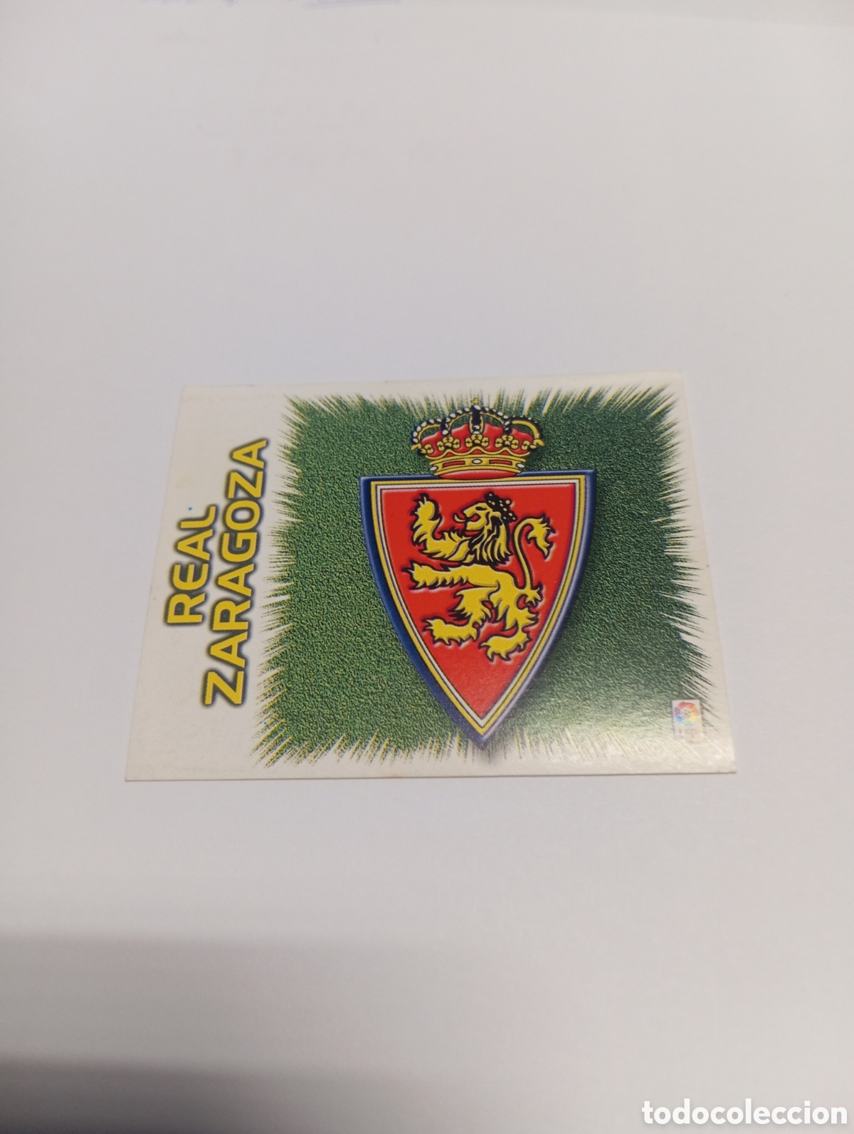 Cromos de f&uacute;tbol: ESCUDO Zaragoza LIGA ESTE 1999 2000 PANINI 99 00 NUEVO SIN PEGAR