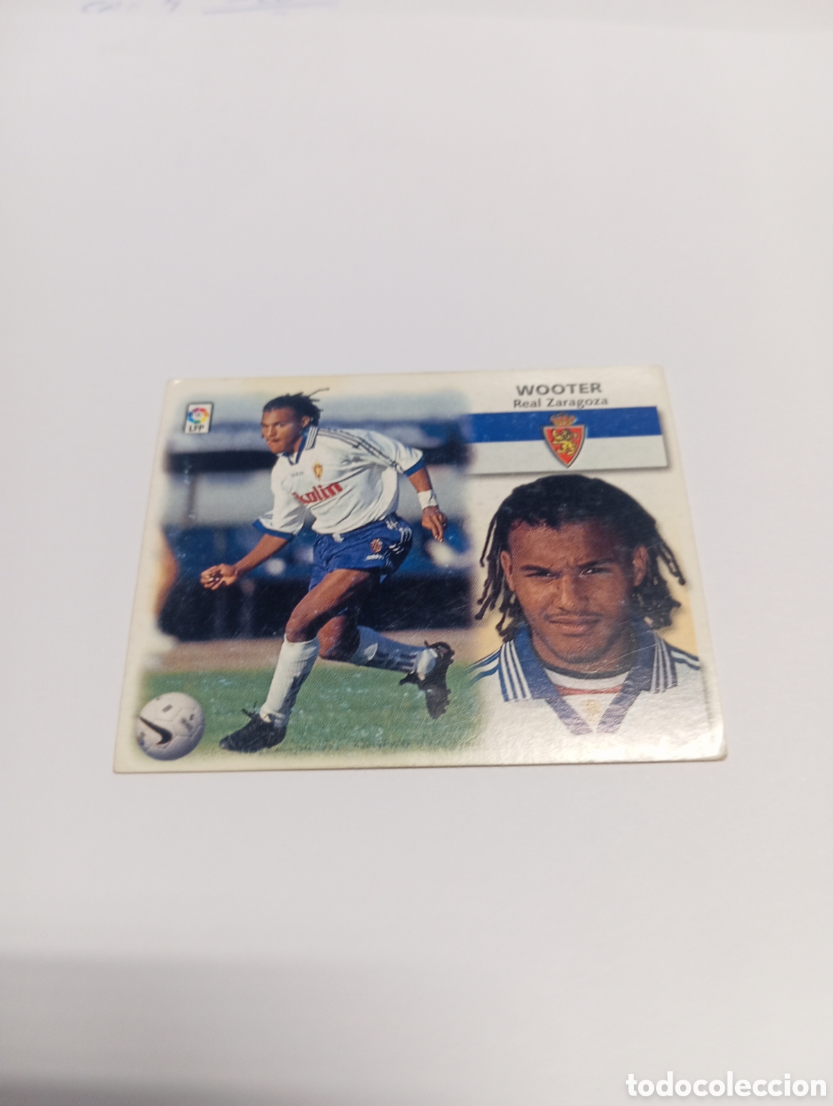 Cromos de f&uacute;tbol: WOOTER Zaragoza LIGA ESTE 1999 2000 PANINI 99 00 NUEVO SIN PEGAR