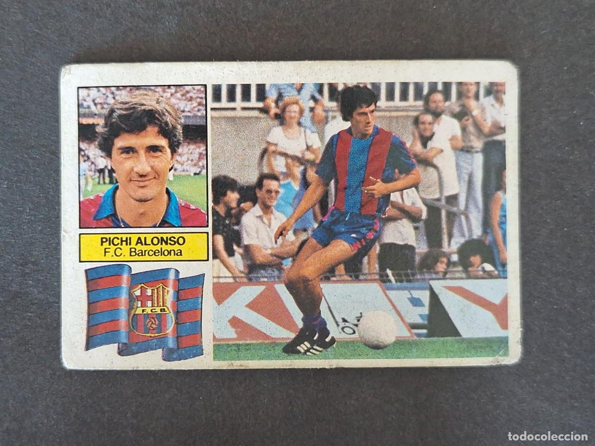 Cromos de f&uacute;tbol: L5 PICHO ALONSO VERSION F. C. BARCELONA LIGA ESTE 1982 1983 82 83 NUNCA PEGADO SIN PEGAR