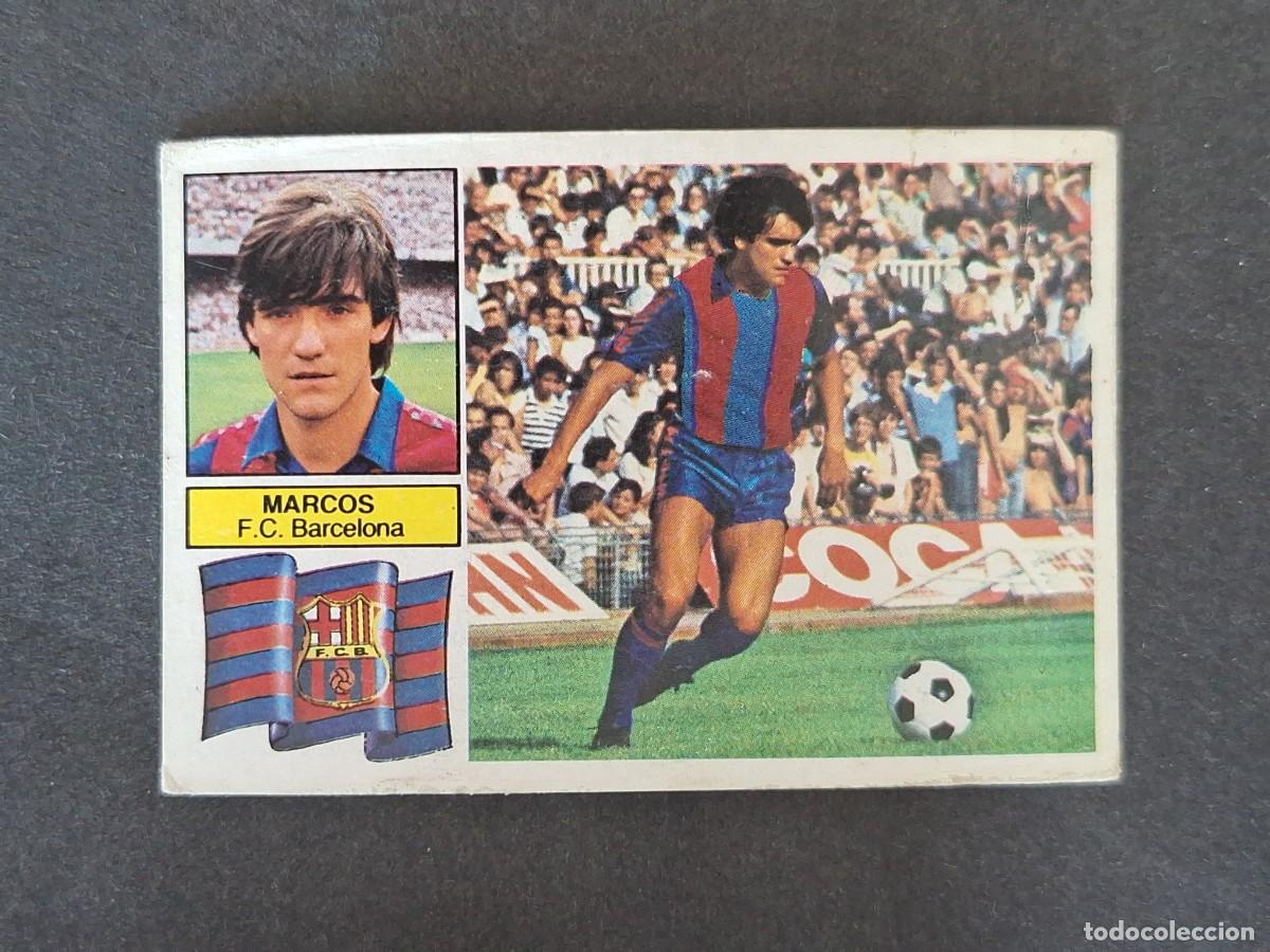 Cromos de f&uacute;tbol: L5 MARCOS VERSION F. C. BARCELONA LIGA ESTE 1982 1983 82 83 NUNCA PEGADO SIN PEGAR