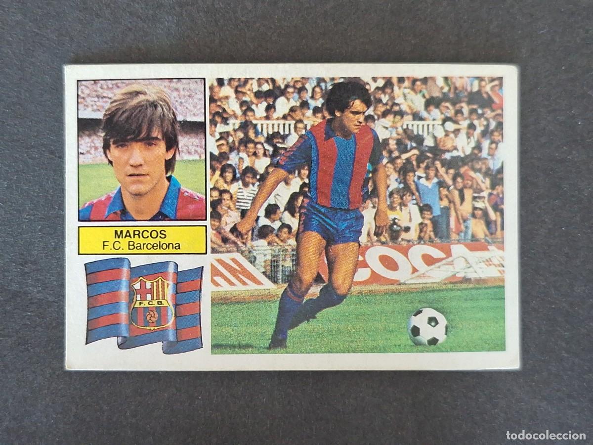 Cromos de f&uacute;tbol: L5 MARCOS VERSION F. C. BARCELONA LIGA ESTE 1982 1983 82 83 NUNCA PEGADO SIN PEGAR