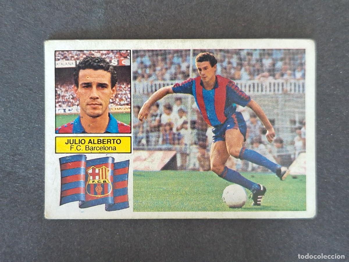 Cromos de f&uacute;tbol: L5 JULIO ALBERTO VERSION F. C. BARCELONA LIGA ESTE 1982 1983 82 83 NUNCA PEGADO SIN PEGAR