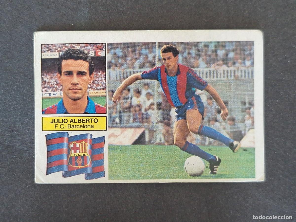 Cromos de f&uacute;tbol: L5 JULIO ALBERTO VERSION F. C. BARCELONA LIGA ESTE 1982 1983 82 83 NUNCA PEGADO SIN PEGAR