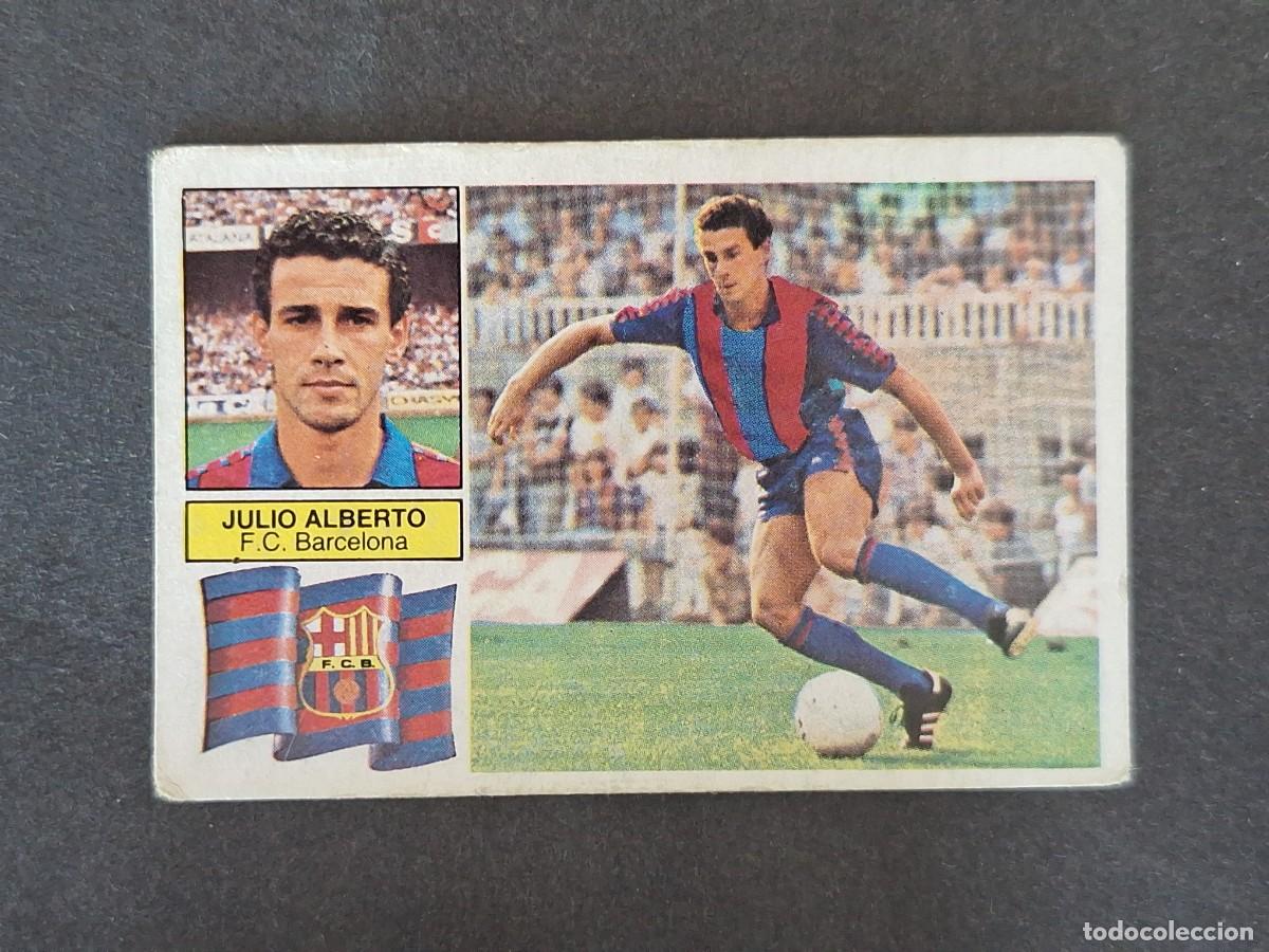 Cromos de f&uacute;tbol: L5 JULIO ALBERTO VERSION F. C. BARCELONA LIGA ESTE 1982 1983 82 83 NUNCA PEGADO SIN PEGAR