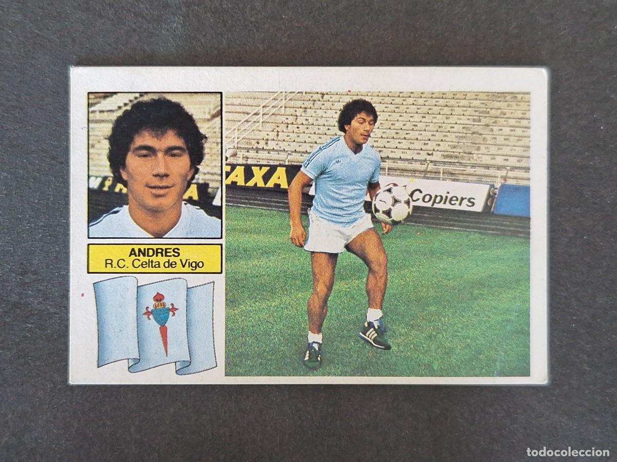 Cromos de f&uacute;tbol: L5 ANDRES CELTA DE VIGO LIGA ESTE 1982 1983 82 83 NUNCA PEGADO SIN PEGAR