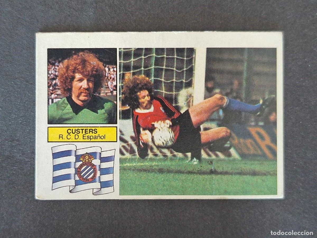 Cromos de f&uacute;tbol: L5 CUSTERS R. C. D. ESPA&Ntilde;OL LIGA ESTE 1982 1983 82 83 NUNCA PEGADO SIN PEGAR