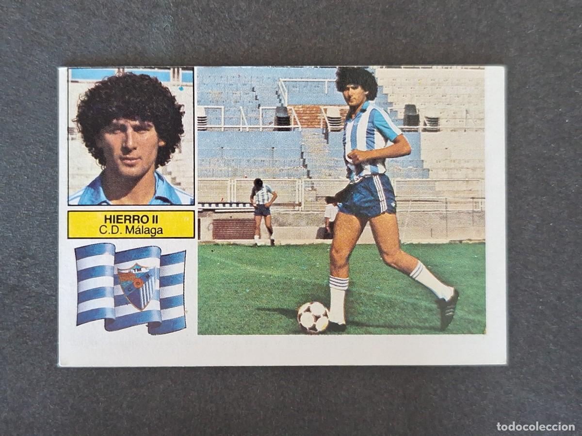 Cromos de f&uacute;tbol: L5 HIERRO II C. D. MALAGA LIGA ESTE 1982 1983 82 83 NUNCA PEGADO SIN PEGAR