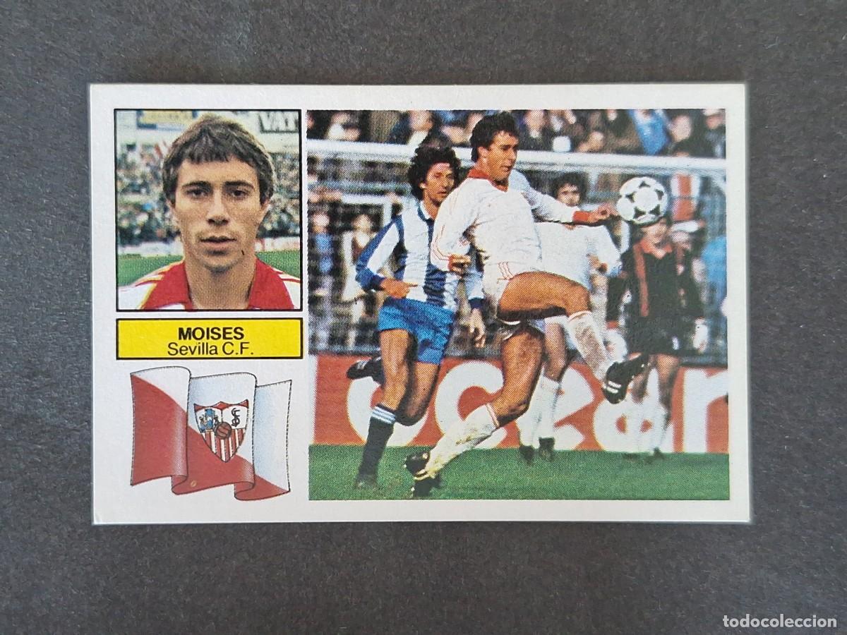 Cromos de f&uacute;tbol: L5 MOISES SEVILLA C. F. LIGA ESTE 1982 1983 82 83 NUNCA PEGADO SIN PEGAR