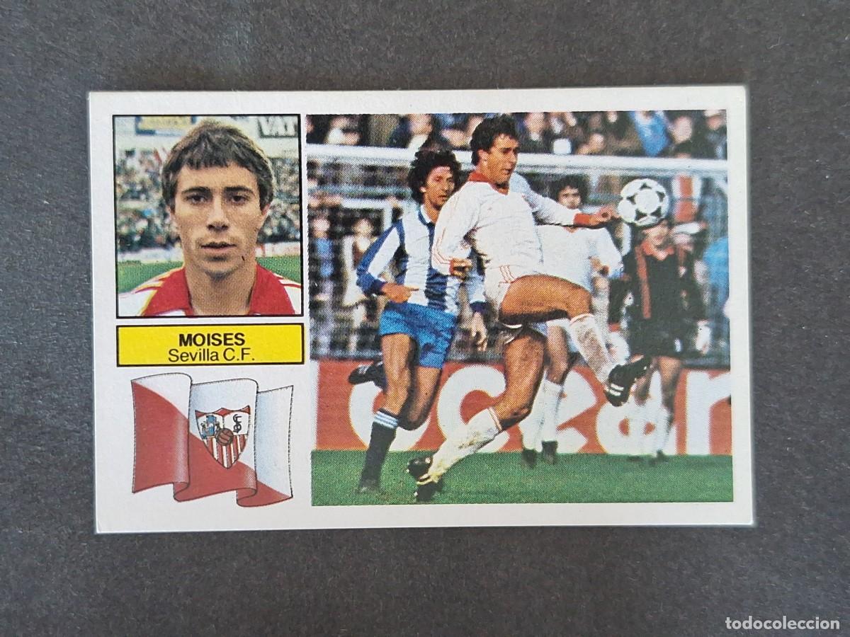 Cromos de f&uacute;tbol: L5 MOISES SEVILLA C. F. LIGA ESTE 1982 1983 82 83 NUNCA PEGADO SIN PEGAR