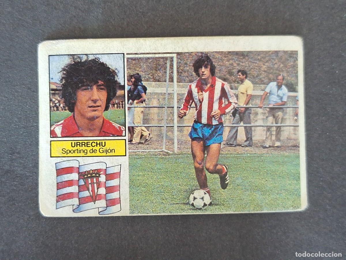 Cromos de f&uacute;tbol: L5 URRECHU SPORTING DE GIJON LIGA ESTE 1982 1983 82 83 NUNCA PEGADO SIN PEGAR