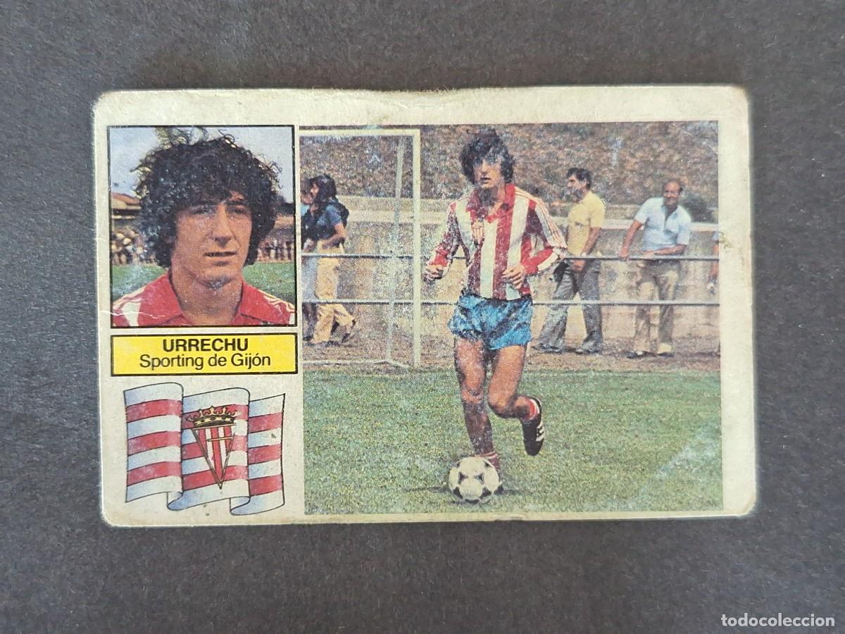 Fu&szlig;ball-Sticker: L5 URRECHU SPORTING DE GIJON LIGA ESTE 1982 1983 82 83 NUNCA PEGADO SIN PEGAR