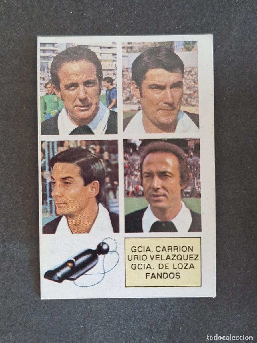Fu&szlig;ball-Sticker: L5 GCIA. CARRION - URIO VELAZQUEZ- GCIA. DE LOZA - FANDOS LIGA ESTE 1982 1983 82 83 NUNCA PEGADO