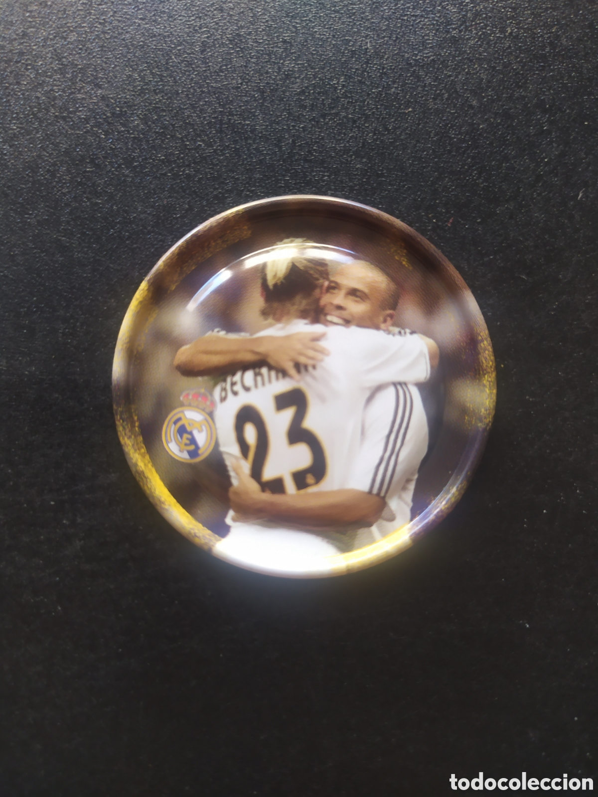 Cartes &agrave; collectionner de Football: Metal rappers 2004 2005 04 05 magic box int Beckham Ronaldo n&deg; 6 Real Madrid