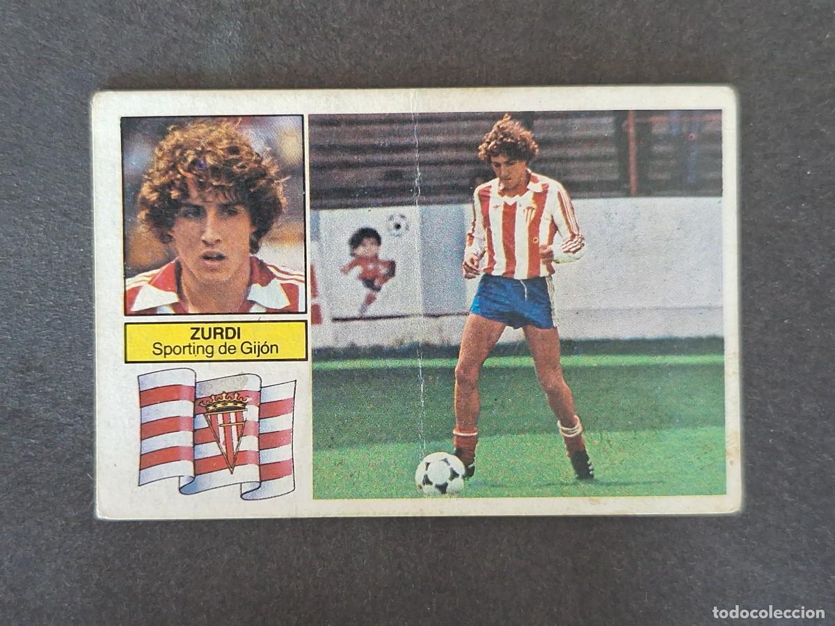 Cromos de f&uacute;tbol: L5 ZURDI SPORTING DE GIJON COLOCA LIGA ESTE 1982 1983 82 83 NUNCA PEGADO SIN PEGAR