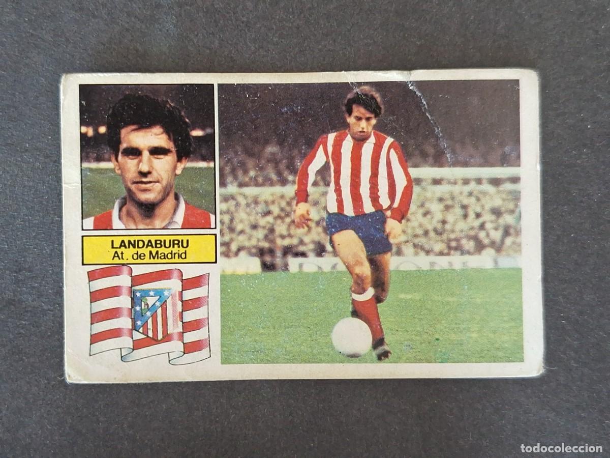 Cromos de f&uacute;tbol: L5 LANDABURU VERSION ATLETICO DE MADRID FICHAJE 3 LIGA ESTE 1982 1983 82 83 NUNCA PEGADO SIN PEGAR