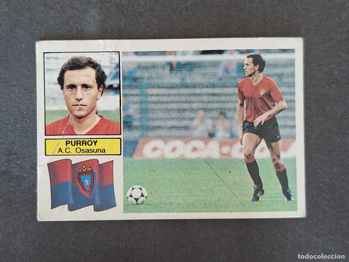 Football Stickers: L5 PURROY C. A. OSASUNA FICHAJE 28 BIS LIGA ESTE 1982 1983 82 83 NUNCA PEGADO SIN PEGAR
