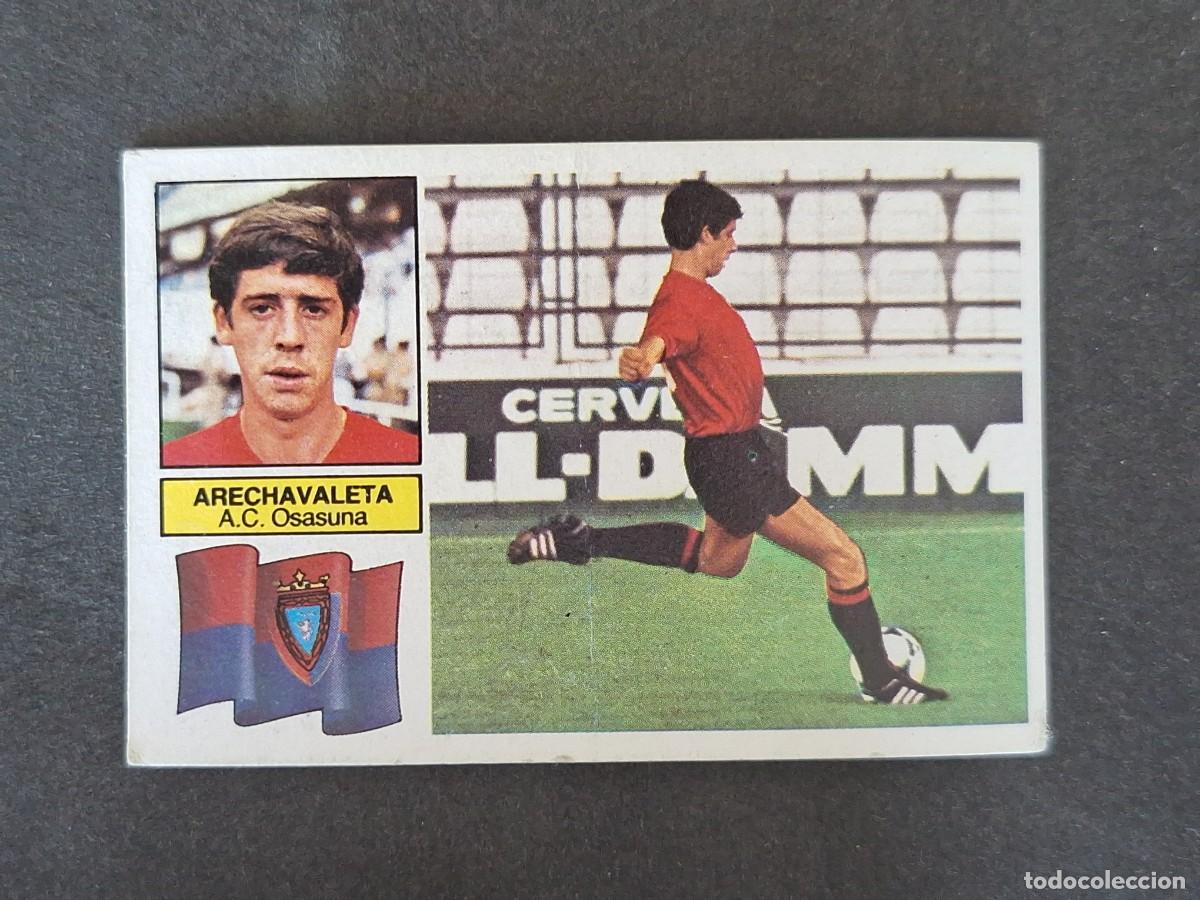 Fu&szlig;ball-Sticker: L5 ARECHAVALETA C. A. OSASUNA FICHAJE 28 BIS LIGA ESTE 1982 1983 82 83 NUNCA PEGADO SIN PEGAR
