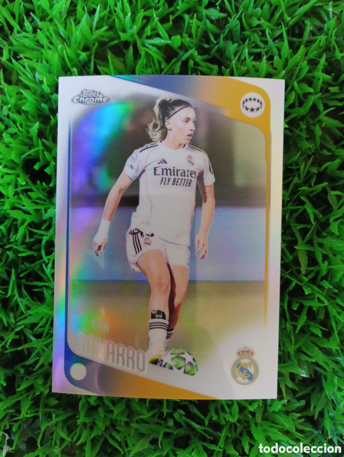 Fu&szlig;ball-Sticker: Eva Navarro Real Madrid Topps Chrome # 25