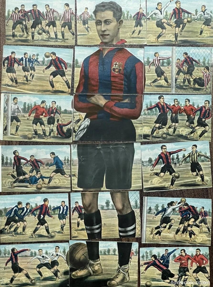 Fu&szlig;ball-Sticker: 1921 Paulino Alcantara Barcelona, Lote completo de 18 cromos Jaime Boix - RAR&Iacute;SIMO!