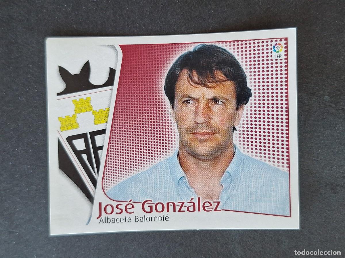 Fu&szlig;ball-Sticker: L5 JOSE GONZALEZ ENTRENADOR ALBACETE BALOMPIE LIGA ESTE 2004 2005 04 05 NUNCA PEGADO SIN PEGAR