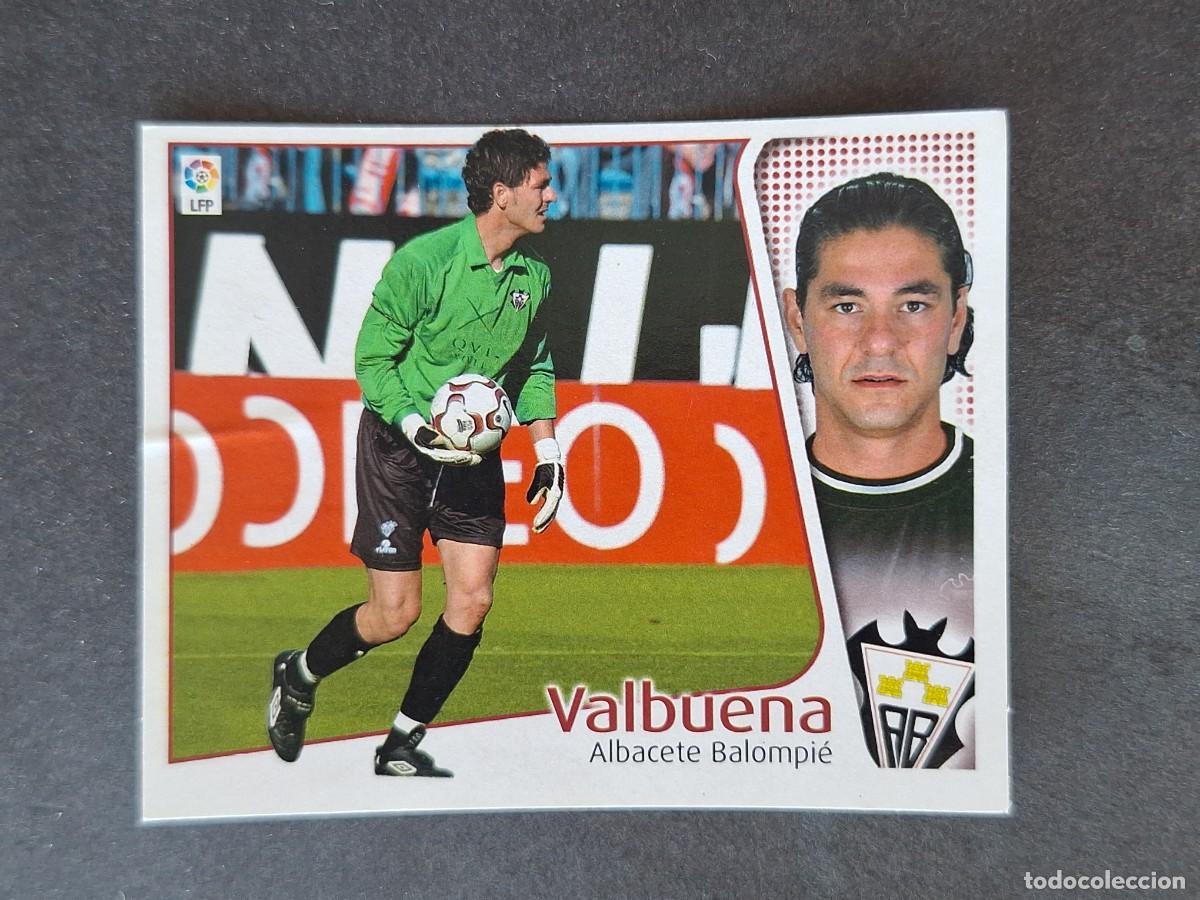 Cromos de f&uacute;tbol: L5 VALBUENA ALBACETE BALOMPIE LIGA ESTE 2004 2005 04 05 NUNCA PEGADO SIN PEGAR