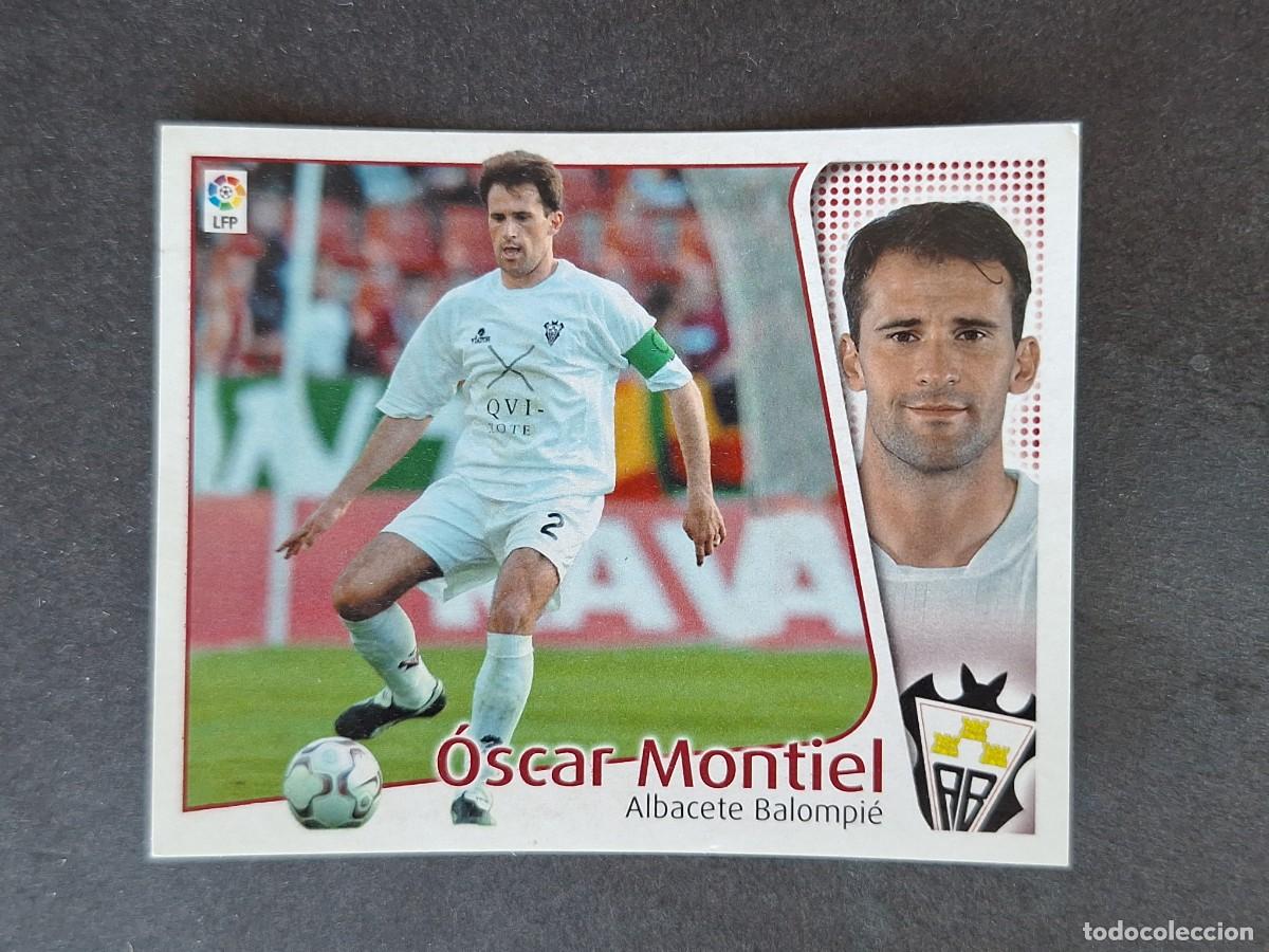 Cromos de f&uacute;tbol: L5 OSCAR MONTIEL ALBACETE BALOMPIE LIGA ESTE 2004 2005 04 05 NUNCA PEGADO SIN PEGAR