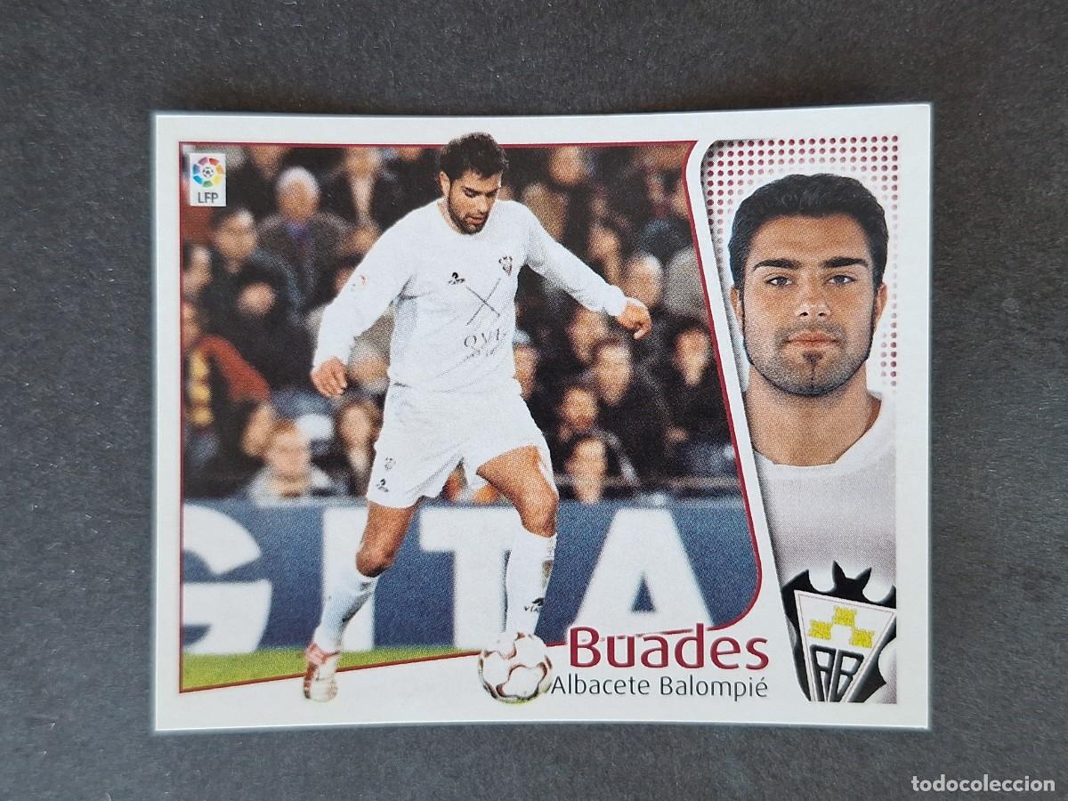 Cromos de f&uacute;tbol: L5 BUADES ALBACETE BALOMPIE LIGA ESTE 2004 2005 04 05 NUNCA PEGADO SIN PEGAR