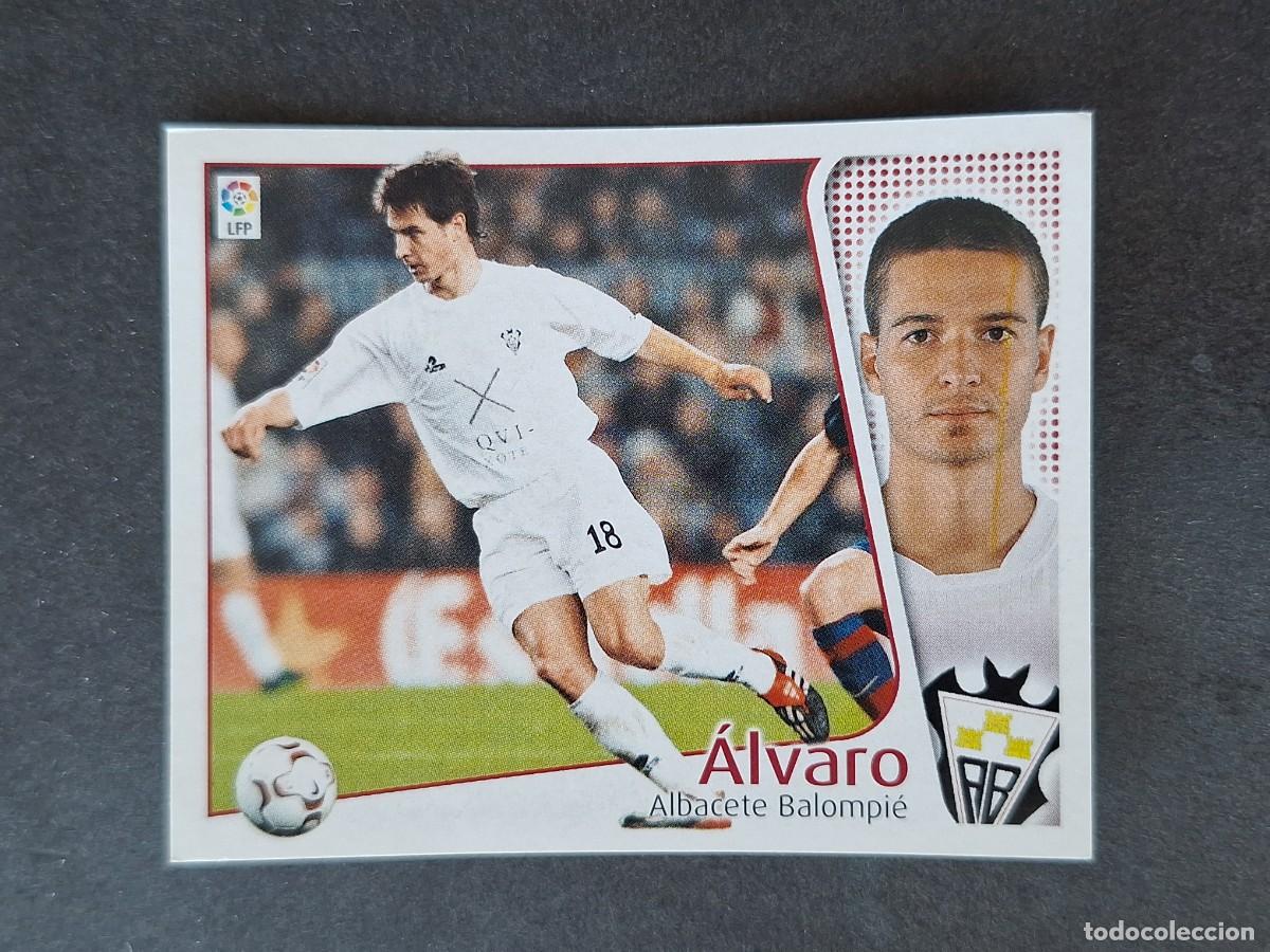 Cromos de f&uacute;tbol: L5 ALVARO ALBACETE BALOMPIE LIGA ESTE 2004 2005 04 05 NUNCA PEGADO SIN PEGAR