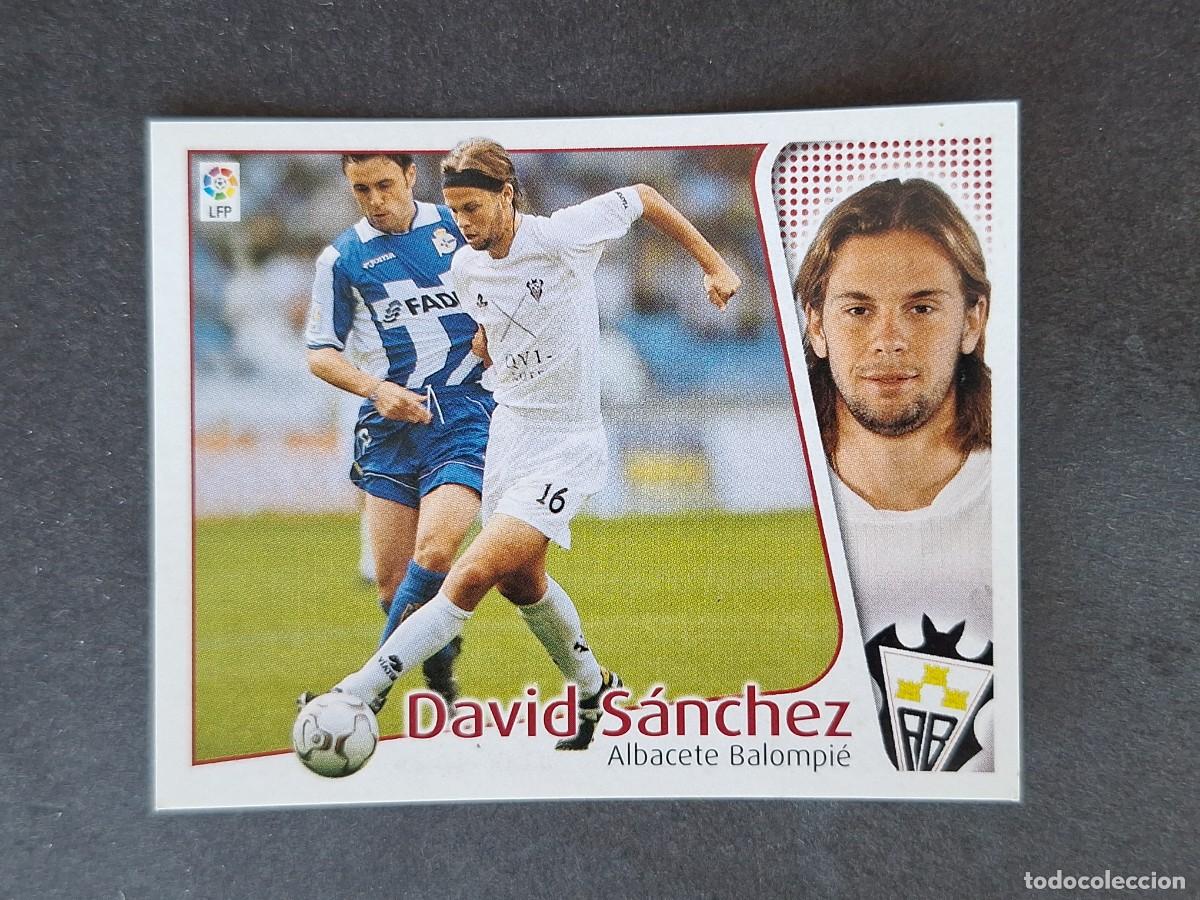 Cromos de f&uacute;tbol: L5 DAVID SANCHEZ ALBACETE BALOMPIE LIGA ESTE 2004 2005 04 05 NUNCA PEGADO SIN PEGAR