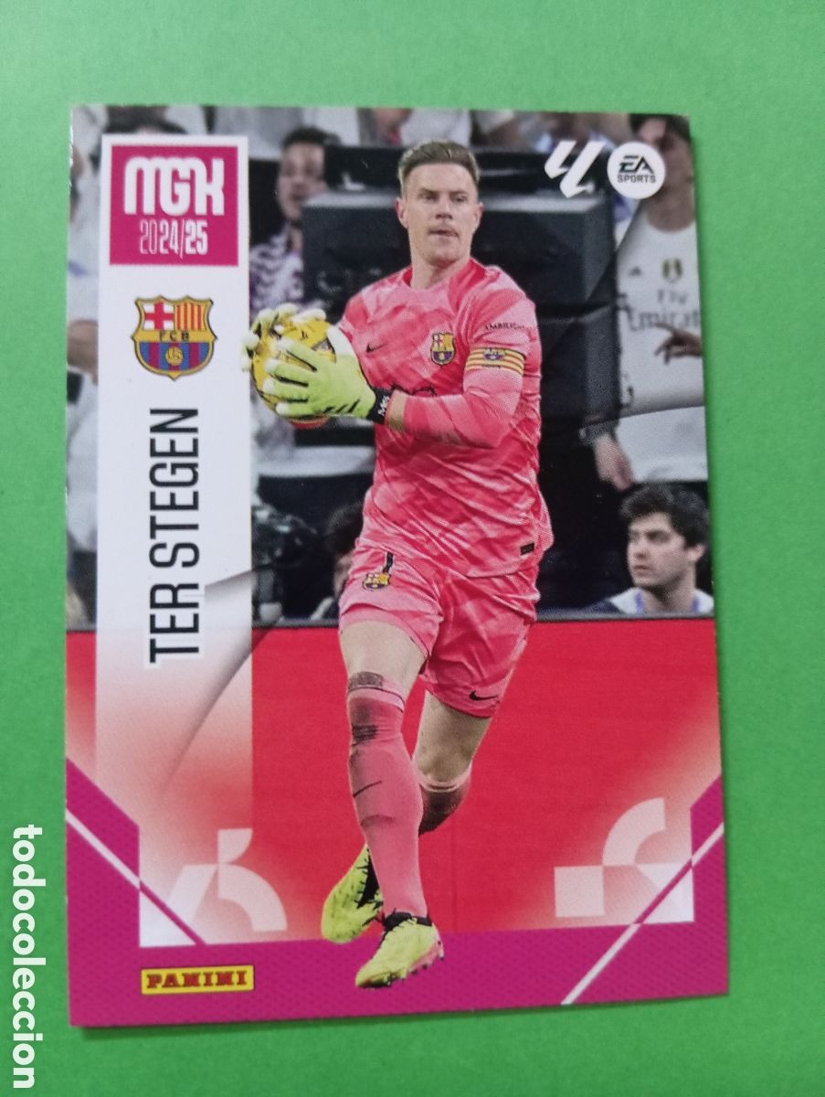 Cromos de f&uacute;tbol: Ter Stegen Barcelona n&deg;74 / PANINI MEGACRACKS 2024/2025