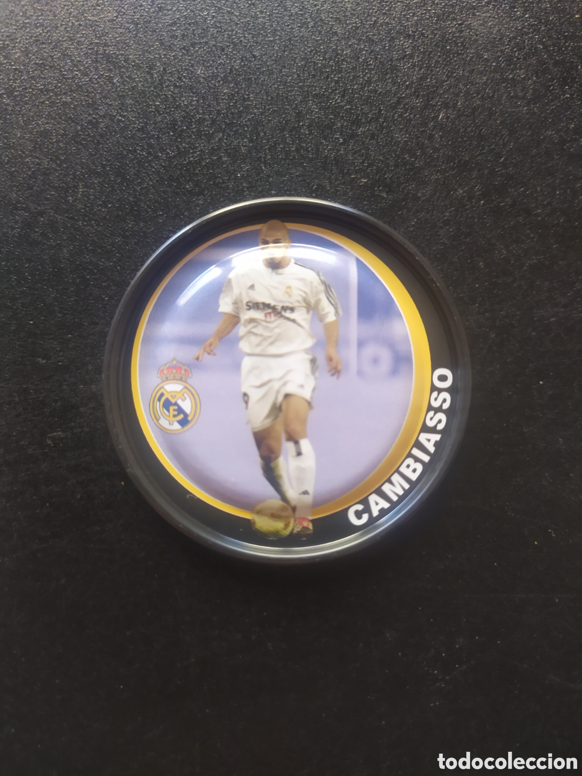 Fu&szlig;ball-Sticker: Metal rappers 2004 2005 04 05 magic box int Cambiasso n&deg; 35 Real Madrid