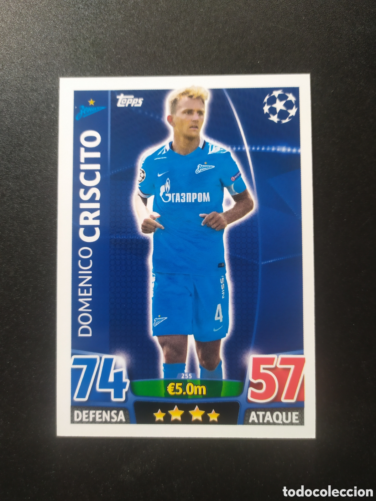 Cromos de f&uacute;tbol: UEFA Champions match attax topps 2015 2016 15 16 Criscito n&deg; 255 Zenit