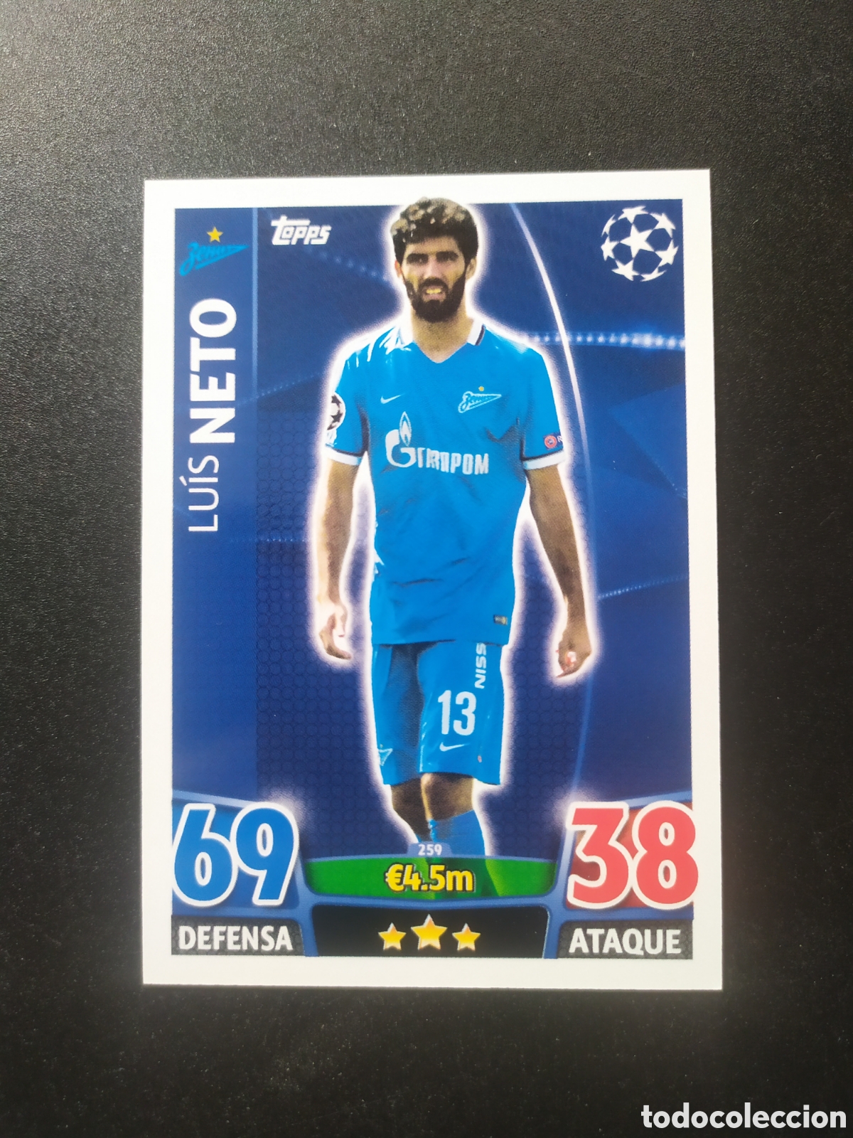 Cromos de f&uacute;tbol: UEFA Champions match attax topps 2015 2016 15 16 Neto n&deg; 259 Zenit