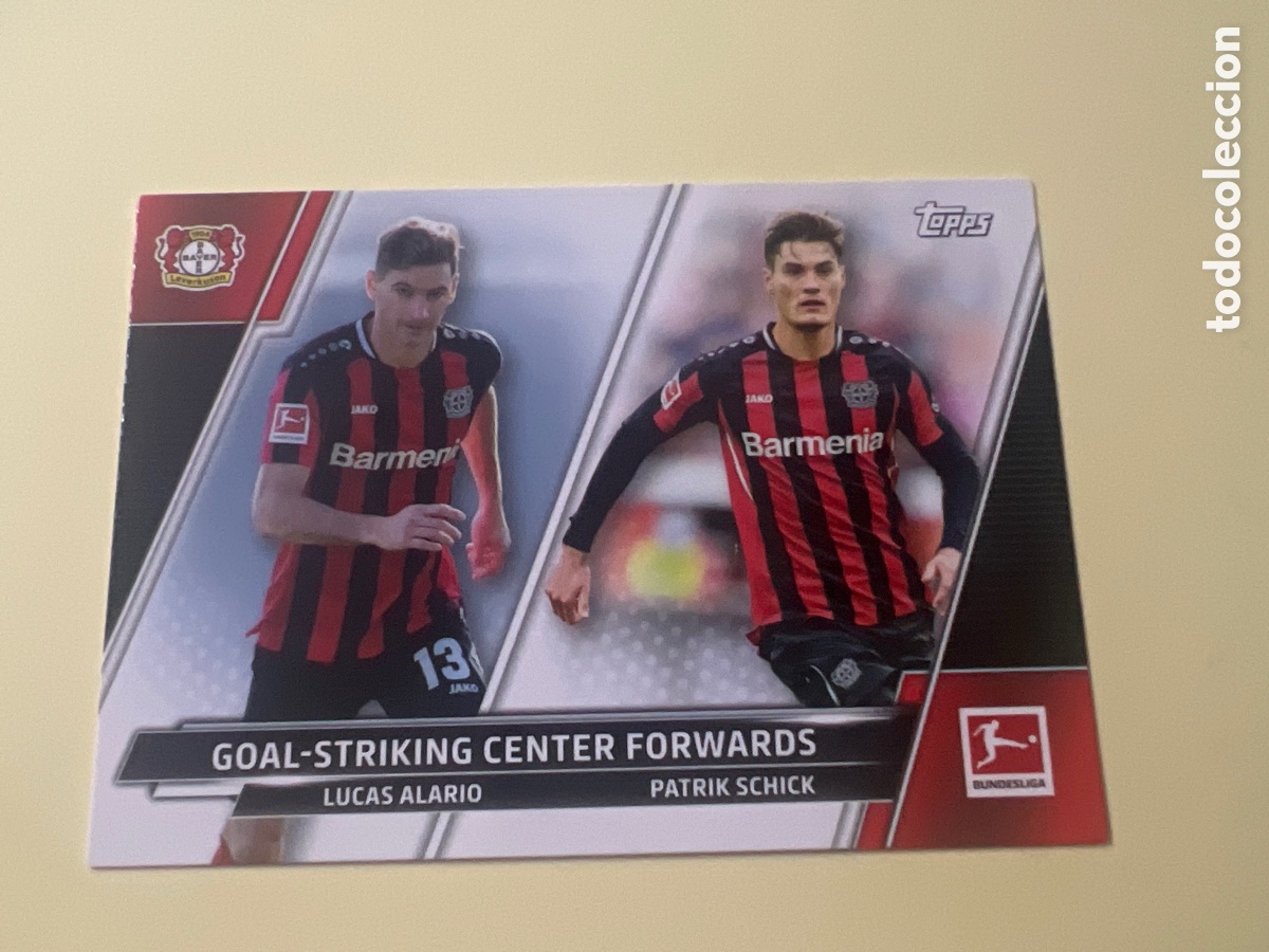 Cromos de Futebol: C2782. Topps Bundesliga F&uacute;tbol 2021/22 N&deg; 194 Lucas Alario & Patrik Elegante