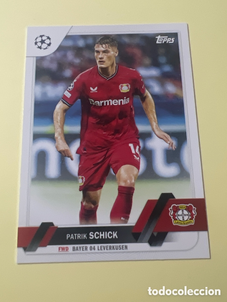Cromos de f&uacute;tbol: C2783. 190 PATRICK SCHICK Bayer Leverkusen Topps Chrome UEFA Club Competitions 2022 2023 22 23 FIFA